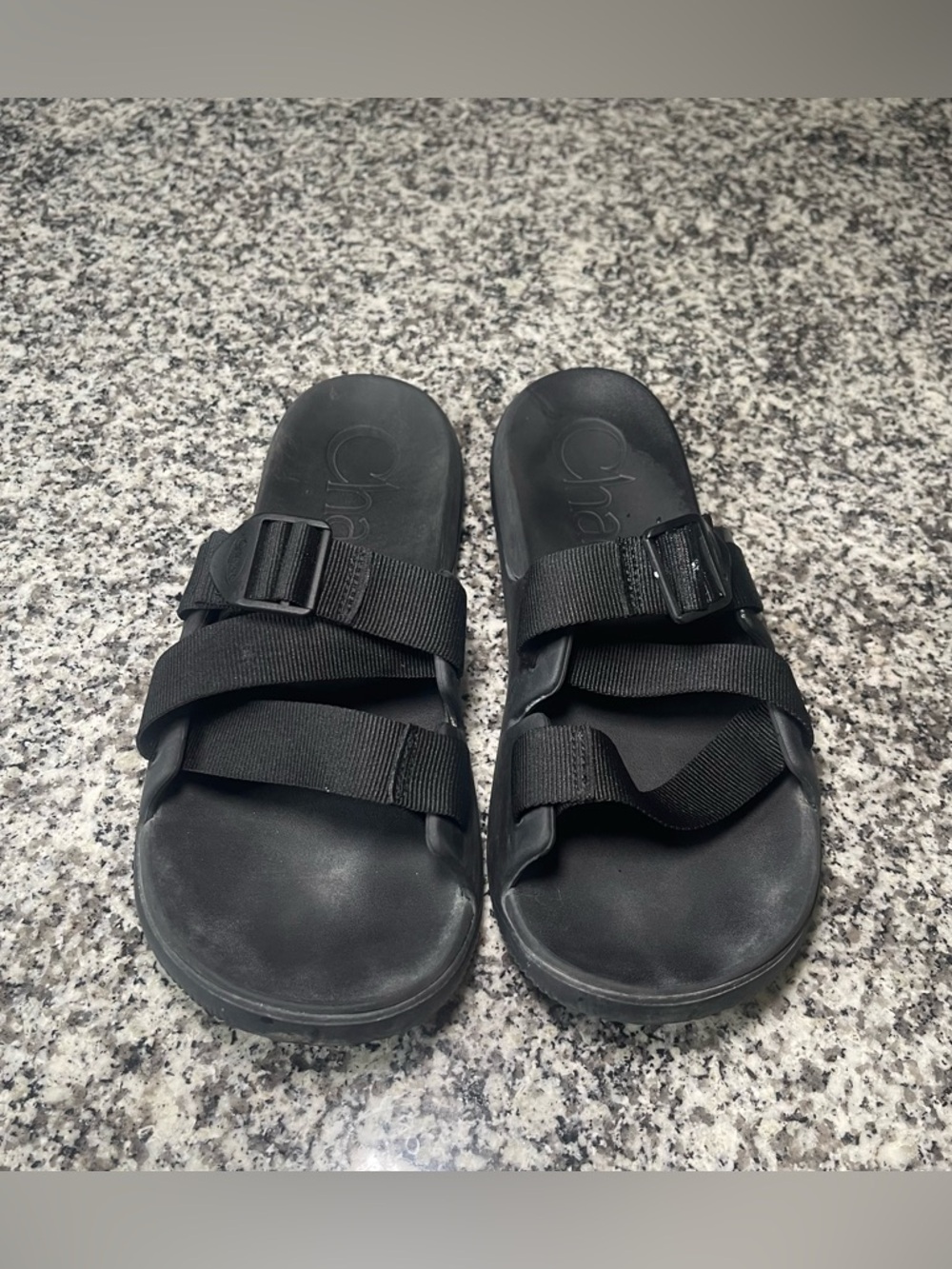 Chaco Chillos Black Lightweight Casual Slip On Slide Sandals Women's Size 11